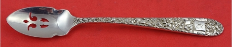 Olive Spoon pierced  custom made 5 3/4
